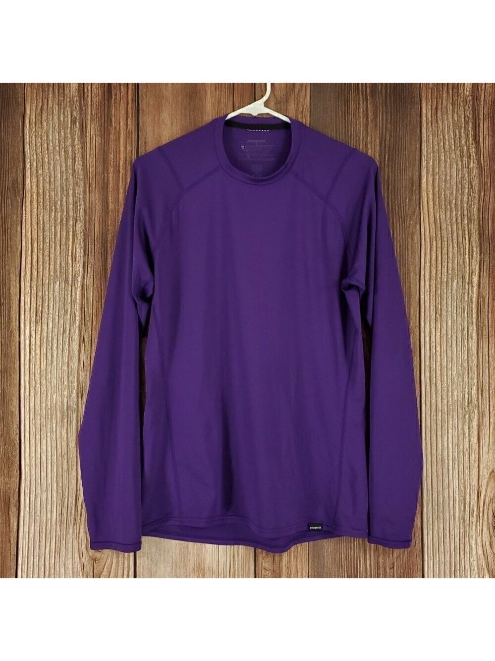 Patagonia Mens Sz Small Purple Performance Baselayer Top L/s Shirt